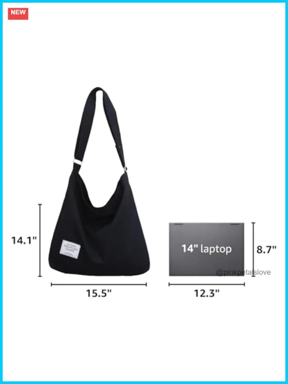 Retro Canvas Hobo Crossbody Shoulder Bag Large Capacity Tote